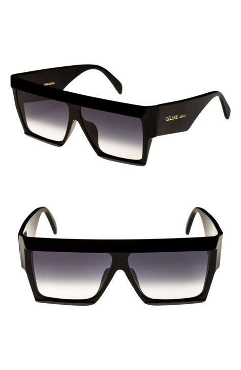 celine audrey sunglasses small|Celine 60mm flat top sunglasses.